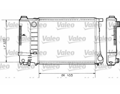 730365 Radiatore raffreddamento VALEO BMW  E30 E36 E34 89-95 - Cooling Radiator BMW E30 E36 E34



440x328x40mm