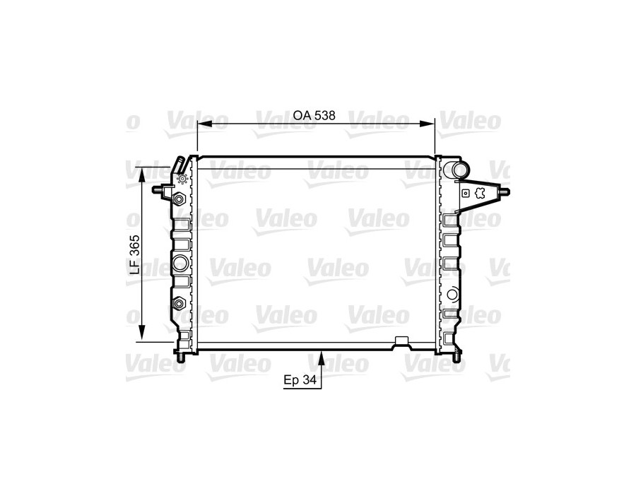 730396 Radiatore raffreddamento VALEO Opel Vectra A 88-95 - Colling Radiator Valeo Opel Vectra A
538x366x24 730396 Radiatore raffreddamento VALEO Opel Vectra A 88-95 - Colling Radiator Valeo Opel Vectra A
538x366x24
