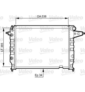730396 Radiatore raffreddamento VALEO Opel Vectra A 88-95 - Colling Radiator Valeo Opel Vectra A

538x366x24