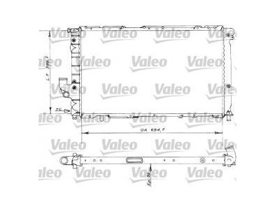 730536 Radiatore Raffreddamento VALEO Lancia THEMA Fiat CROMA 2.5 TD - Cooling Radiator THEMA CROMA 2.5 TD