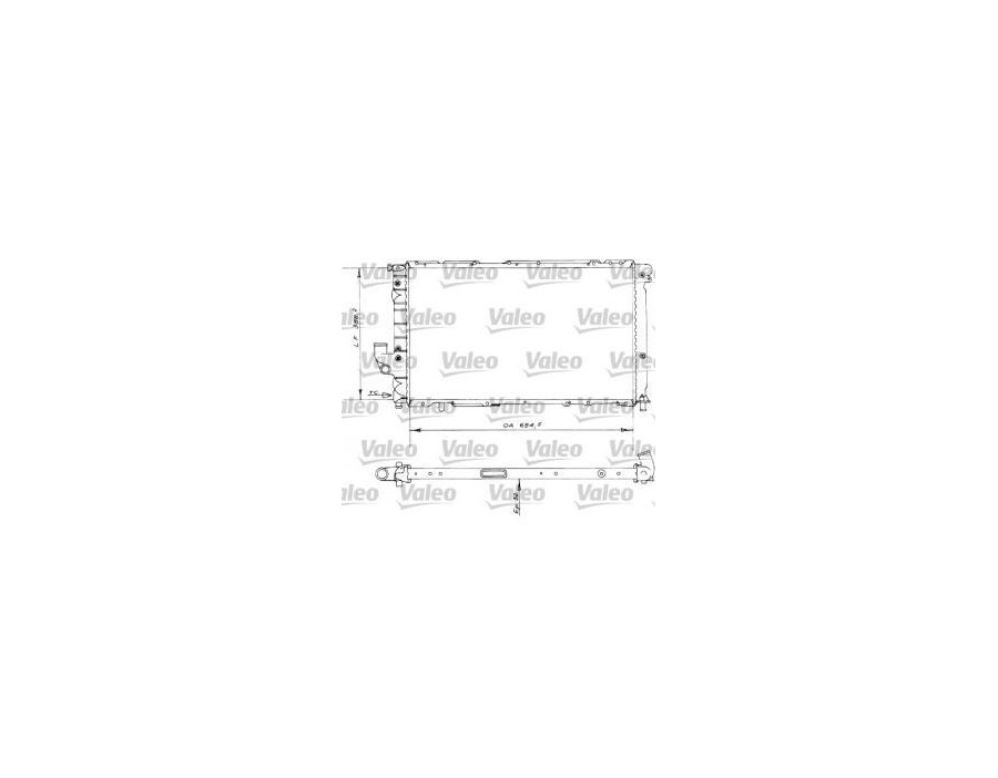 730536 Radiatore Raffreddamento VALEO Lancia THEMA Fiat CROMA 2.5 TD - Cooling Radiator THEMA CROMA 2.5 TD 730536 Radiatore Raffreddamento VALEO Lancia THEMA Fiat CROMA 2.5 TD - Cooling Radiator THEMA CROMA 2.5 TD