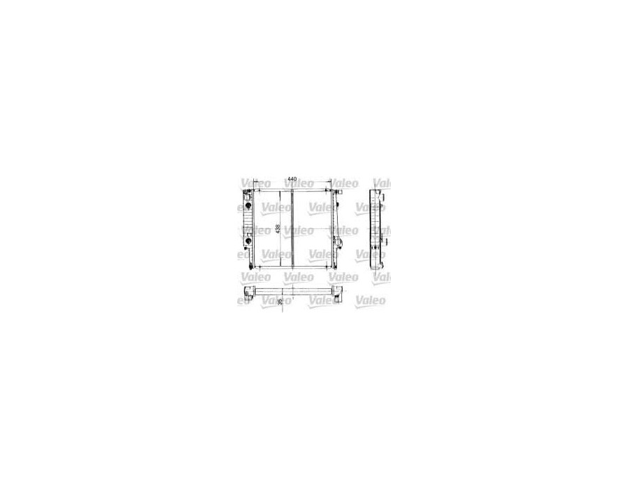 819400 Radiatore raffreddamento VALEO BMW 320-325 E30 - Cooling radiator BMW 320-325 E30 

35X440X438