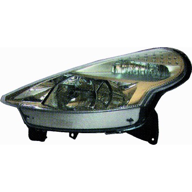 0318149213 Faro Fanale Proiettore sx Bosch H7 H1 Citroen C3 Pluriel 03-10 - Left headlight Citroen Pluriel