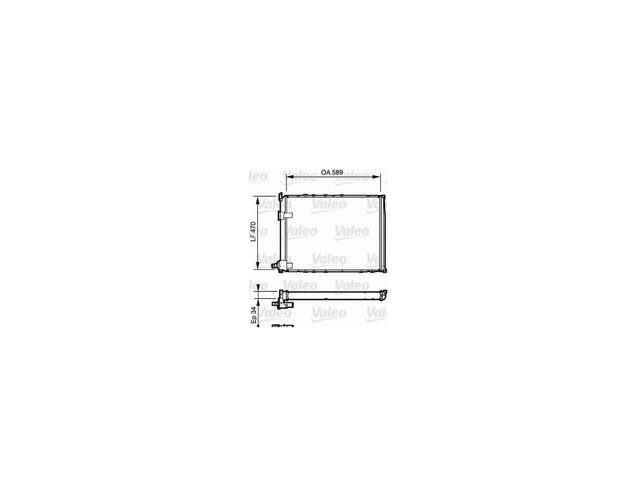 730548 Radiatore raffreddamento Valeo Renault Safrane 2.1 - 2.5 TD - Cooling Radiator Safrane