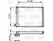 730548 Radiatore raffreddamento Valeo Renault Safrane 2.1 - 2.5 TD - Cooling Radiator Safrane