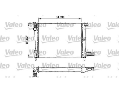 730632 Radiatore Raffreddamento Valeo Citroen AX Diesel 1.4 D - Cooling Radiator Citroen AX D
