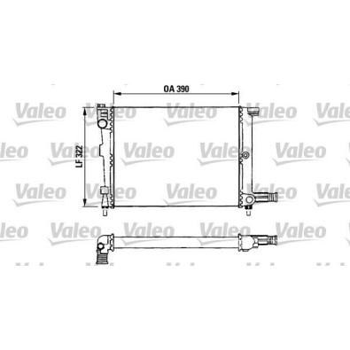 730632 Radiatore Raffreddamento Valeo Citroen AX Diesel 1.4 D - Cooling Radiator Citroen AX D