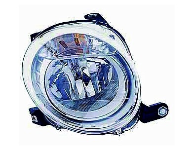 LPM301 LPM302 COPPIA Fari Proiettori dx SX  H7 Fiat 500 07-15 - SET Right LEFT  headlightS H7 Fiat 500 07-15
