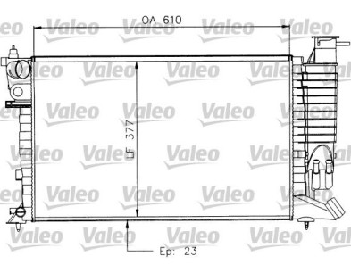 730927 Radiatore raffreddamento Valeo Peugeot 306 1.6 - 1.8 D - Citroen ZX - Cooling Radiator Peugeot 306
-