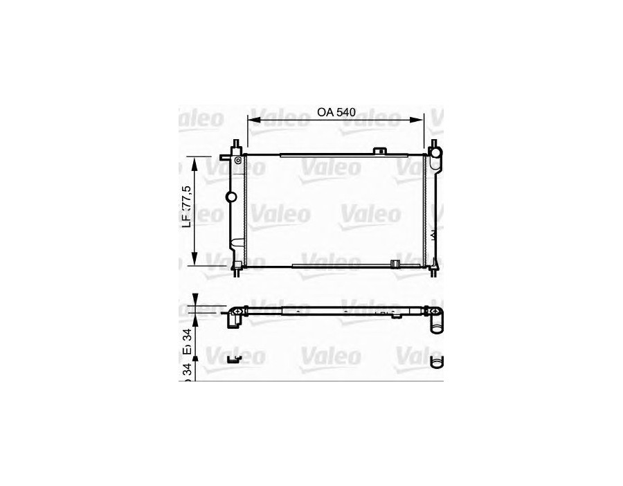 730993 Radiatore Raffreddamento Acqua Valeo Opel Astra - Cooling Radiator