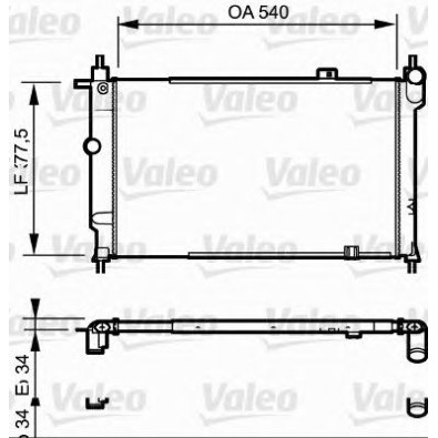 730993 Radiatore Raffreddamento Acqua Valeo Opel Astra - Cooling Radiator