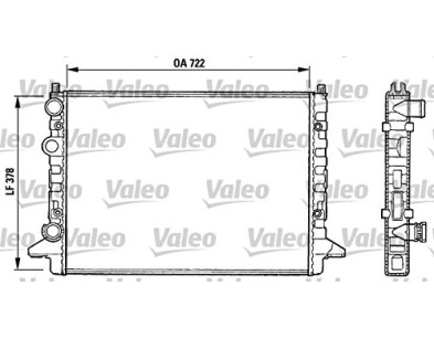 731008 Radiatore Raffreddamento Acqua Valeo VW Passat - Cooling Radiator