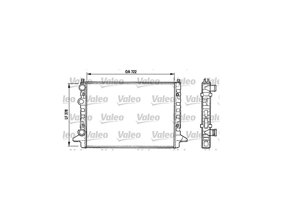 731008 Radiatore Raffreddamento Acqua Valeo VW Passat - Cooling Radiator