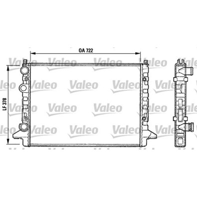 731008 Radiatore Raffreddamento Acqua Valeo VW Passat - Cooling Radiator