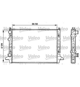 731008 Radiatore Raffreddamento Acqua Valeo VW Passat - Cooling Radiator