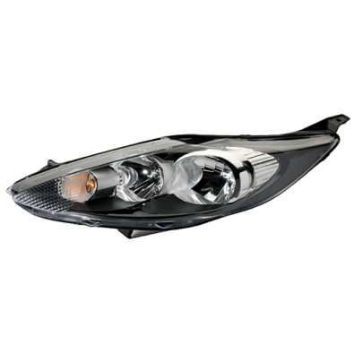 4311187LMLDEM2  Faro Fanale Proiettore sx DEPO H7 H1 corpo nero Ford Fiesta 08 - Left headlight Black Fiesta 08-12