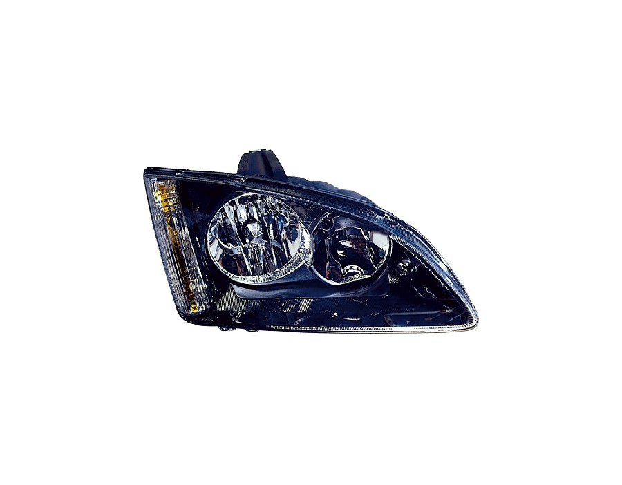 4311169RLDEM2 Faro Fanale Proiettore dx H7 H1 corpo nero DEPO Ford Focus 04-07 - Black right headlight Focus 04-07