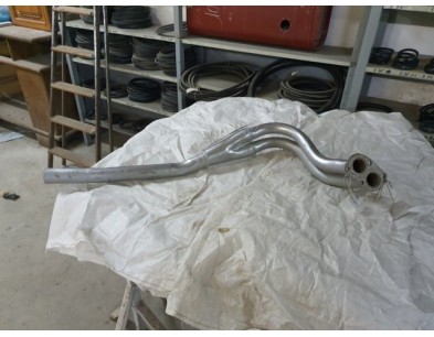 Marmitta Silenziatore Tubo Collettore Fiat 124 Spider 1.6  71-72 - Front exhaust system Fiat 124 Spider 1.6 71-72