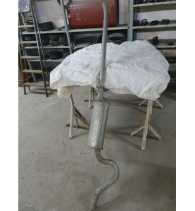 Marmitta Silenziatore Centrale scarico Fiat 132 1.6-1.8-2.0  72-81 - Central Exhaust system Fiat 132 72-81