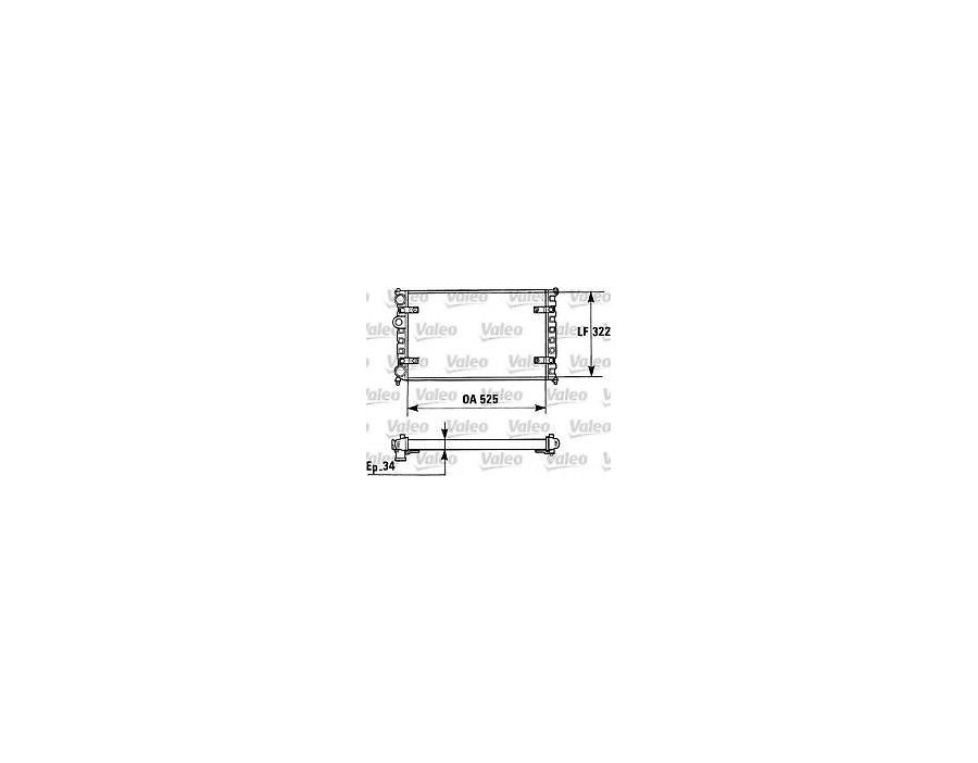 RADIATORE ACQUA VW POLO 94-99 1.6i AC