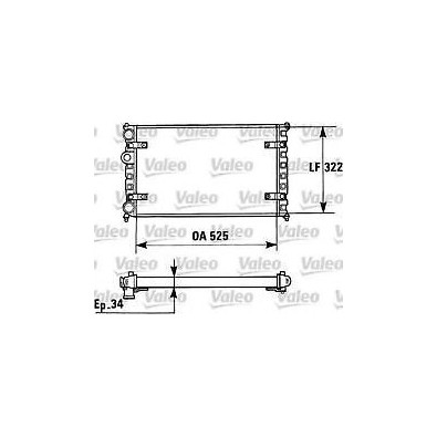 RADIATORE ACQUA VW POLO 94-99 1.6i AC