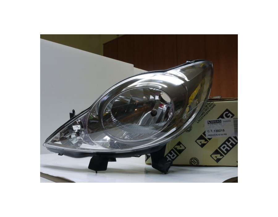 PRO0157S Faro Fanale sx H4 Peugeot 107 05-12 - Left Headlamp Peugeot 107 P107 05-12
