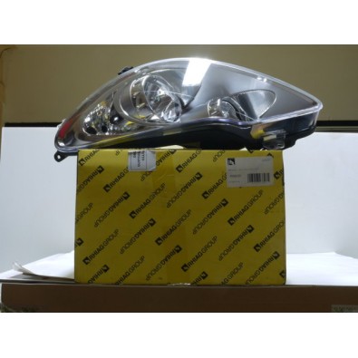PRO0149S Faro Fanale Proiettore sx H7 H1 Corpo cromato Opel Corsa D 06-11 - Left Headlamp Corda D 06-11