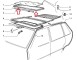 5995208 Guarnizione Esterna Tettino Apribile Fiat UNO - External Roof seal Fiat UNO