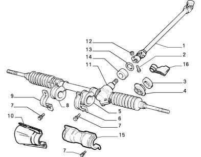 Scatola sterzo Meccanica FIAT Fiorino