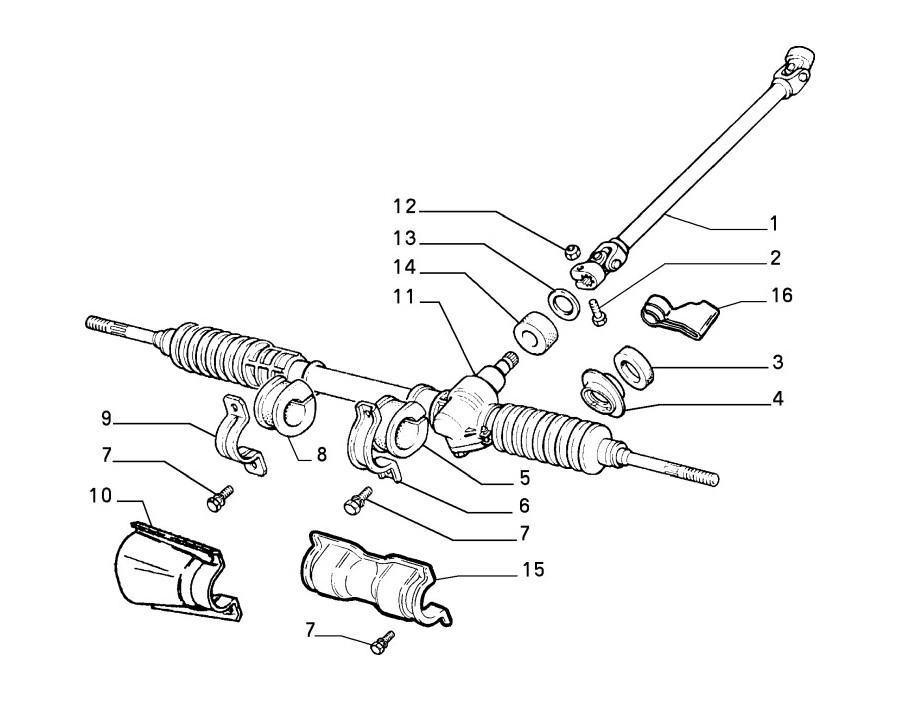 Scatola sterzo Meccanica FIAT Fiorino
