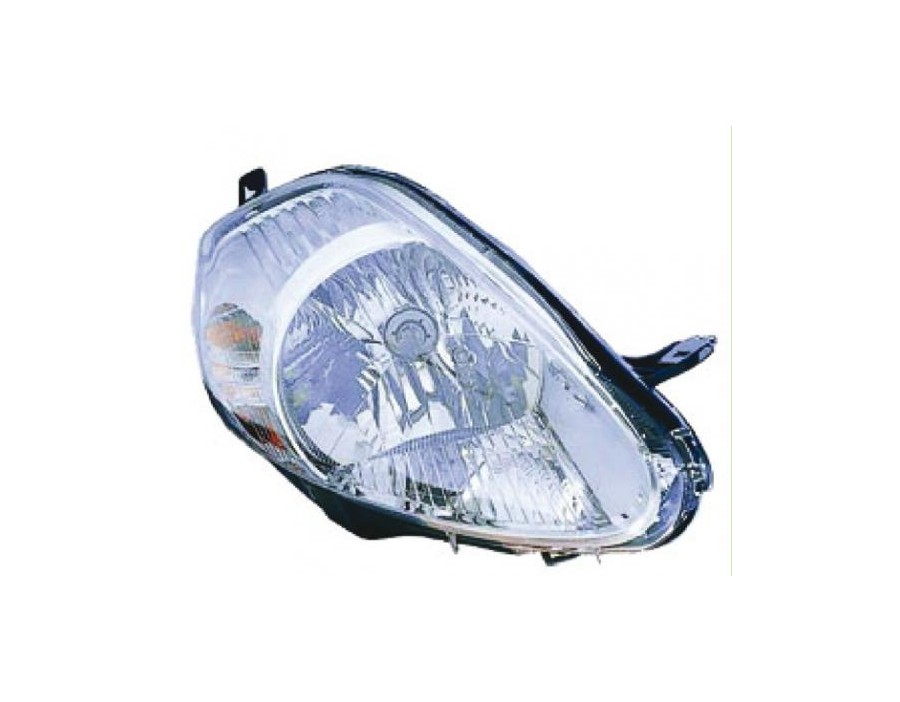 088902 Faro Fanale Proiettore dx H4 Cromato 7 pins Valeo Fiat Grande Punto 05 - Right headlight H4 Crome 7 pins Grande Punto 05