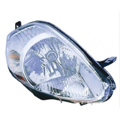 088902 Faro Fanale Proiettore dx H4 Cromato 7 pins Valeo Fiat Grande Punto 05 - Right headlight H4 Crome 7 pins Grande Punto 05