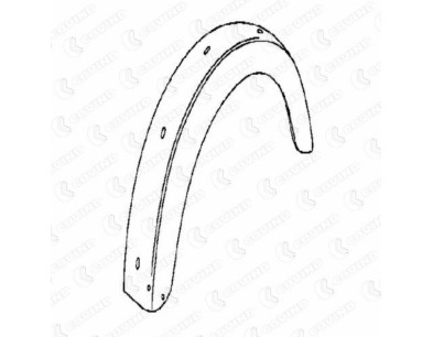 040/200  040/201 Coppia Parafanghi antsx dx  per IVECO OM40 - Pair left right  front fenders for IVECO