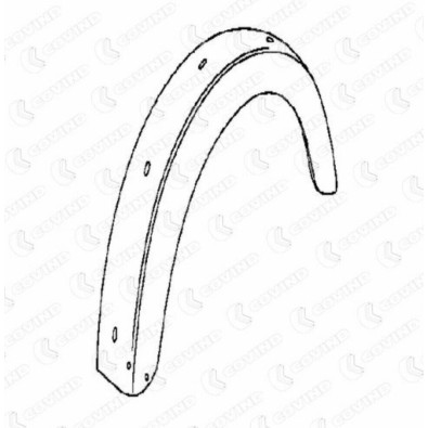 040/200  040/201 Coppia Parafanghi antsx dx  per IVECO OM40 - Pair left right  front fenders for IVECO