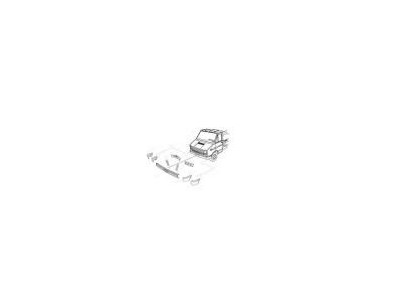 Paraurti centrale ferro + Cantonale dx plastica + cantonale sx plastica per Iveco Daily 79-89