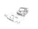 Paraurti centrale ferro + Cantonale dx plastica + cantonale sx plastica per Iveco Daily 79-89