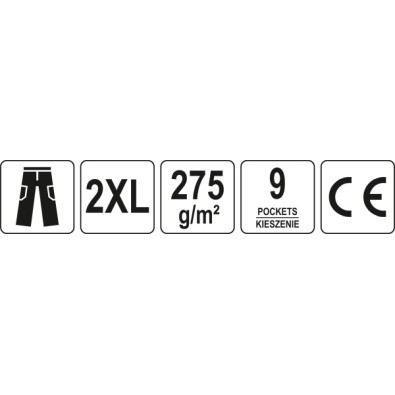 SPODNIE ROBOCZE DUERO ROZM. XXL