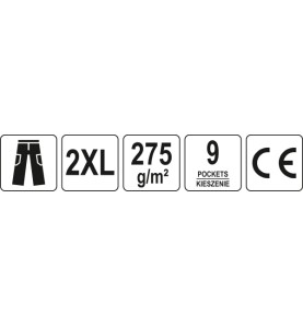 SPODNIE ROBOCZE DUERO ROZM. XXL
