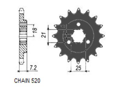 ZBATKA NAPDOWA PRZD MOTO. SUNSTAR