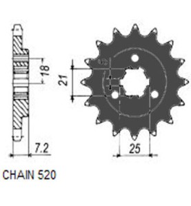 ZBATKA NAPDOWA PRZD MOTO. SUNSTAR