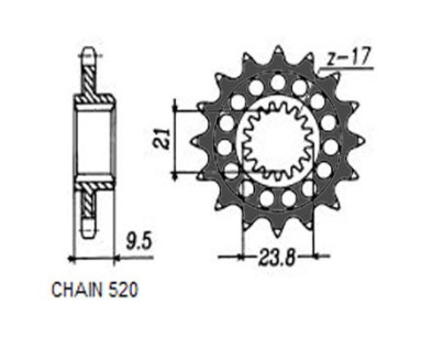 ZBATKA NAPDOWA PRZD MOTO. SUNSTAR
