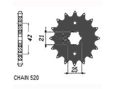 ZBATKA NAPDOWA PRZD MOTO. SUNSTAR