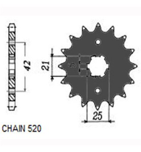 ZBATKA NAPDOWA PRZD MOTO. SUNSTAR