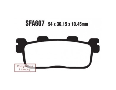 KLOCKI HAM. MOTO.  KYMCO PEOPLE 250 SI DD (07-08)