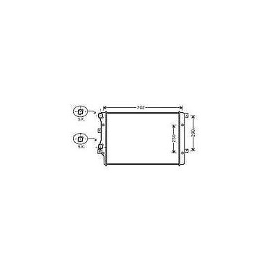 RADIATORE ACQUA AUDI 3 1,9 TDI
