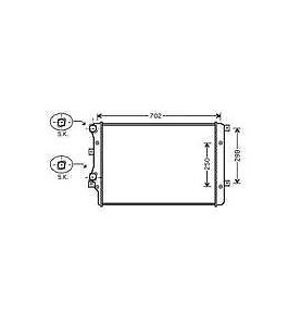 RADIATORE ACQUA AUDI 3 1,9 TDI
