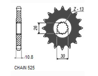 ZBATKA NAPDOWA PRZD MOTO. SUNSTAR