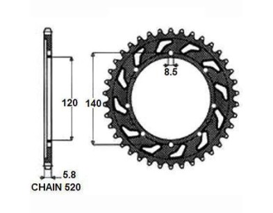ZBATKA NAPDZANA TY MOTO. SUNSTAR